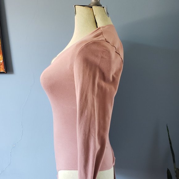 Dusty Pink Bodysuit by Express/Size Small - Picture 5 of 8